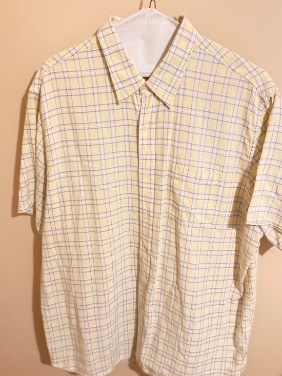 Timberland Other - Timberland Yellow and Blue Plaid Short-Sleeve Button-Down Shirt